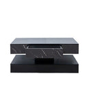 6.93IN High LED Coffee Table,Modern Coffee Table For Living Room,Living Room Tables,Large Living Room Furniture,LED Lights